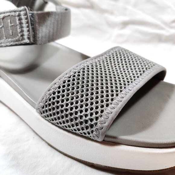 EUC UGG Aissa Light Grey & White Strappy Platform Sandals – 6/37 - Picture 5 of 9